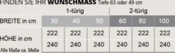 Sinfonie Plus Nova Drehtürenschrank mit Spiegel