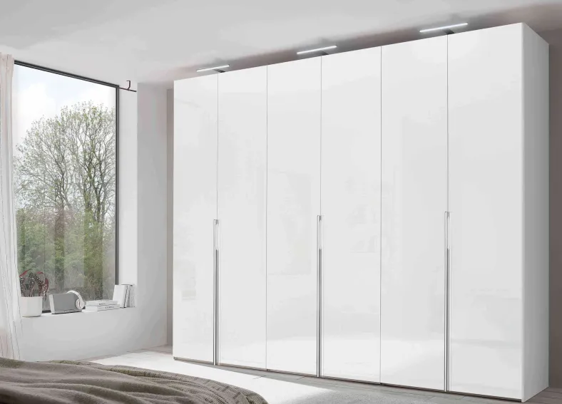 Sinfonie Plus Nova Kleiderschrank weiß mit Spiegel