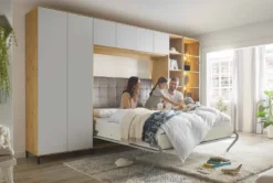 Smart & Clever Schrankwand mit Bett