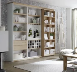 Solution Bücherregal mit Schieberegal