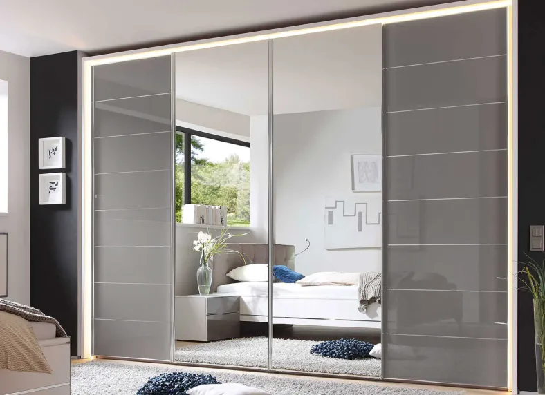 Sonate Como Schwebetürenschrank mit Spiegel B373 cm