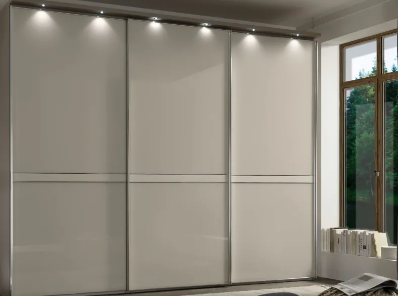 Sonate Pesaro Kleiderschrank mit Glastüren B373 cm