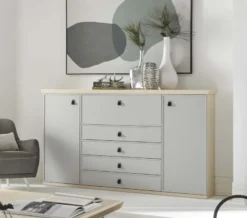 Square Sideboard mit Schreibtisch