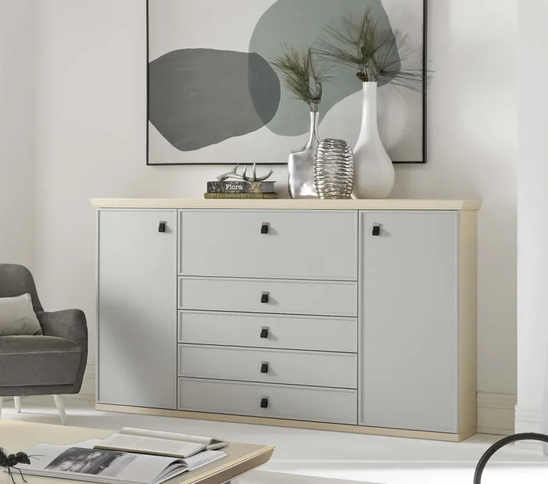 Square Sideboard mit Schreibtisch