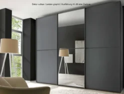 Staud Sinfonie Schwebetürenschrank mit Spiegel