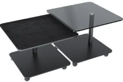 Thales Tisch mit Rollen 60x60