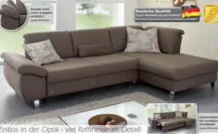 Time Ecksofa mit Sitztiefenverstellung