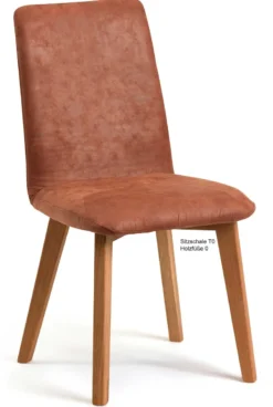 Toma Stühle mit Holzbeinen