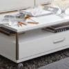 Trento Couchtisch weiß mit Schublade