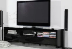 TV Lowboard weiß Hochglanz