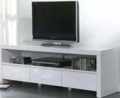 TV Unterschrank schwarz Hochglanz