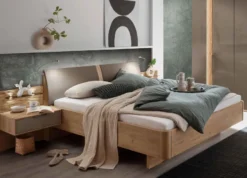 Vancouver Bett mit Polsterkopfteil