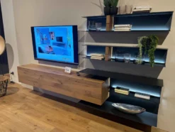 Vara Wohnwand eiche massiv modern