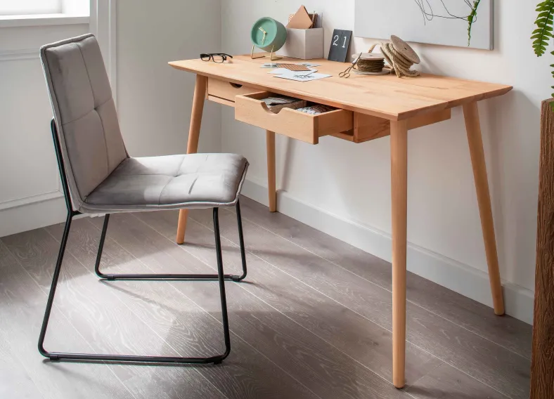 Verona Schreibtisch Holz mit Schubladen