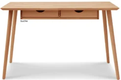 Verona Schreibtisch Holz mit Schubladen