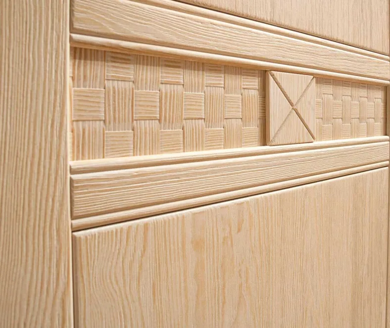 Vienna Wohnzimmerschrank mit Vitrine Pinie massiv in 4 Farben